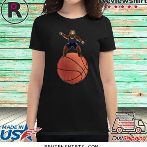 Bear Guarding On Basketball T-Shirt