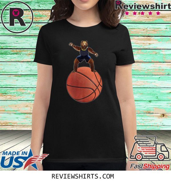 Bear Guarding On Basketball T-Shirt