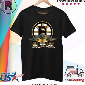 Boston Bruins Logo Baby Yoda Shirt