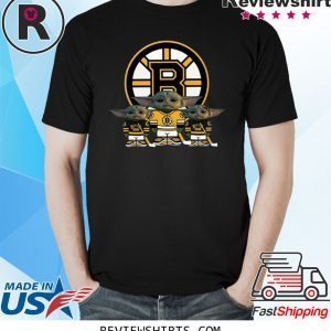 Boston Bruins Logo Baby Yoda Shirt