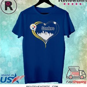 Diamond Love Pittsburgh Steelers city heart shirt