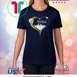 Diamond Love Pittsburgh Steelers city heart shirt