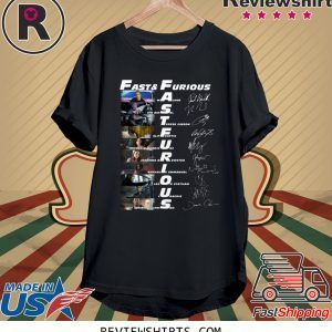 Fast Furious Paul Walker Vin Diesel Tvres Gibson Signatures T-Shirt