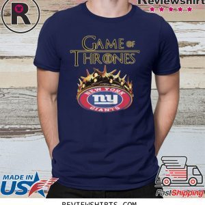 Game Of Thrones Crown New York Giants T-Shirt