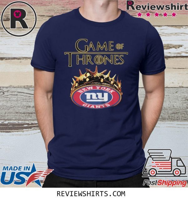 Game Of Thrones Crown New York Giants T-Shirt