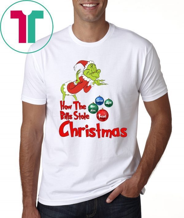 Grinch how the bills stole Christmas Xmas T-Shirt