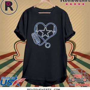 Heartbeat Nurse Love Dallas Cowboys T-Shirt