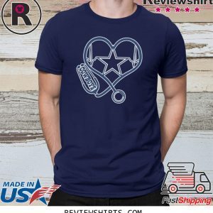 Heartbeat Nurse Love Dallas Cowboys T-Shirt