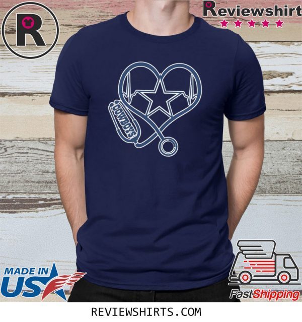 Heartbeat Nurse Love Dallas Cowboys T-Shirt