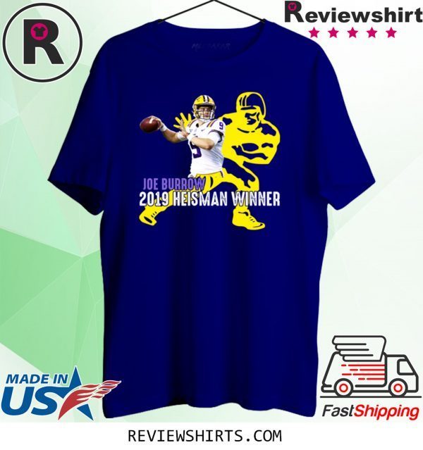 Joe Burrow 2019 Heisman Winner Louisiana Football Fan T-Shirt