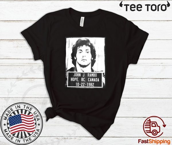 John J Rambo Hope Canada Mugshot Offcial T-Shirt