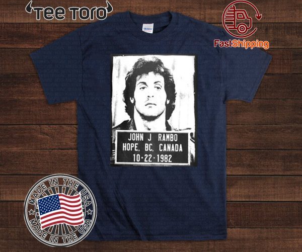 John J Rambo Hope Canada Mugshot Offcial T-Shirt