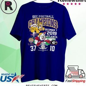 LSU Tigers 2019 SEC Football Champions Score Shirt