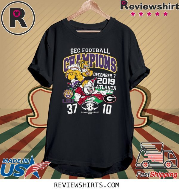 LSU Tigers 2019 SEC Football Champions Score Shirt