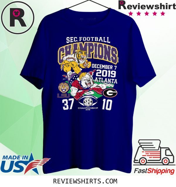 LSU Tigers 2019 SEC Football Champions Score Shirt