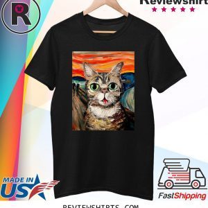 Lil Bub The Scream Vincent Van Gogh T-Shirt