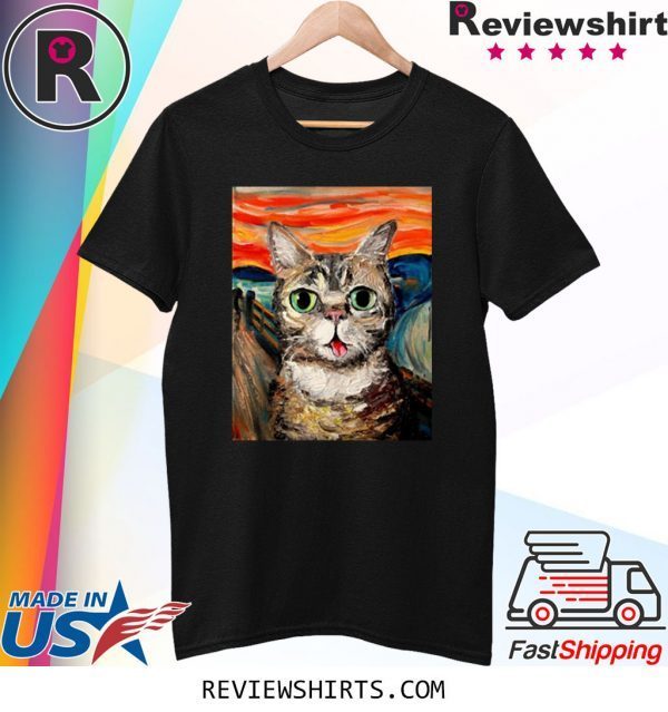 Lil Bub The Scream Vincent Van Gogh T-Shirt