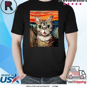 Lil Bub The Scream Vincent Van Gogh T-Shirt