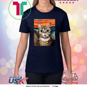 Lil Bub The Scream Vincent Van Gogh T-Shirt