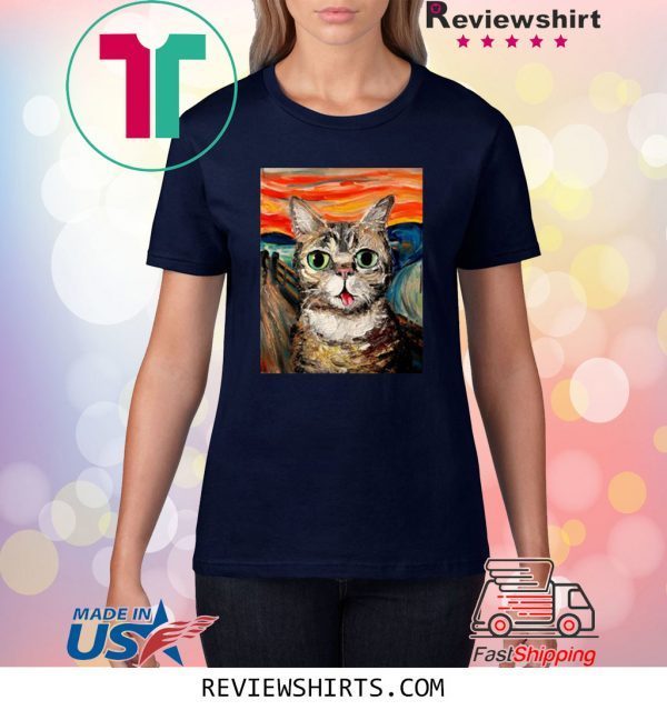 Lil Bub The Scream Vincent Van Gogh T-Shirt