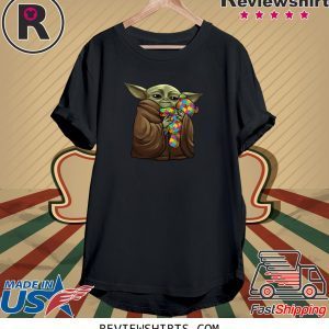 Master Yoda Hug Teddy Autism T-Shirt