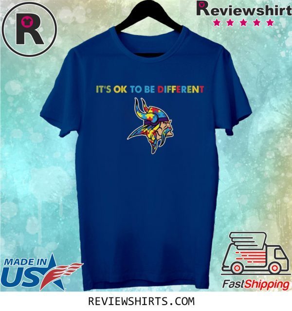 Minnesota Viking Autism it's ok to be different shirt