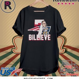 NEW ENGLAND PATRIOTS 7 BILLIEVE VS BUFFALO BILLS T-SHIRT