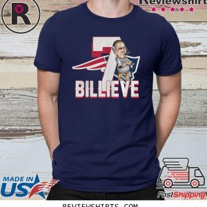 NEW ENGLAND PATRIOTS 7 BILLIEVE VS BUFFALO BILLS T-SHIRT