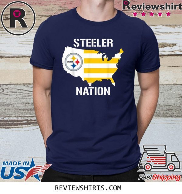 Nation Football Team Pittsburgh Steeler T-Shirt