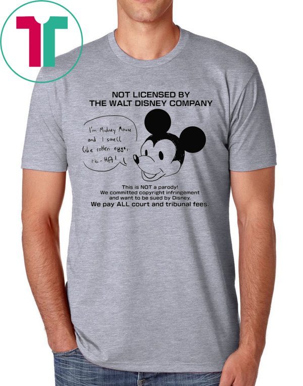 Not Licensed By The Walt Disney Company Mickey Mouse Shirt