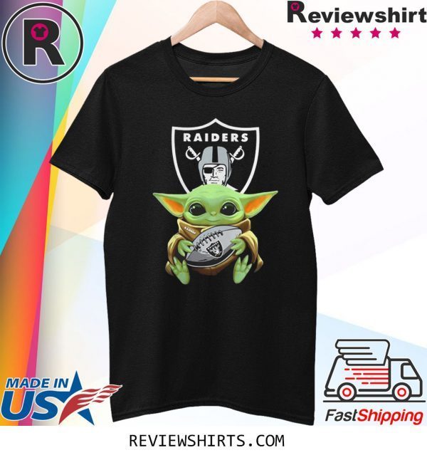 Baby Yoda Hug Ball Raiders Shirt