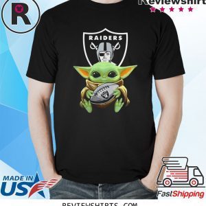 Baby Yoda Hug Ball Raiders Shirt