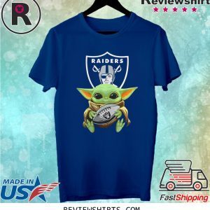 Baby Yoda Hug Ball Raiders Shirt