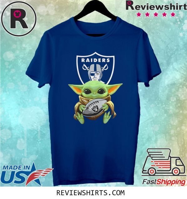 Baby Yoda Hug Ball Raiders Shirt