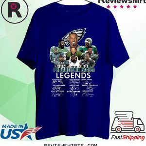 PHILADELPHIA EAGLES LEGENDS PLAYERS SIGNATURES T-SHIRT