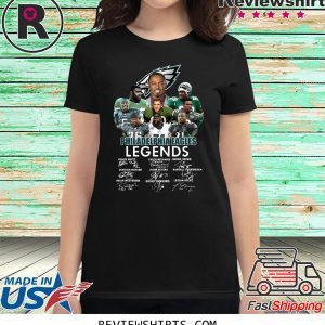 PHILADELPHIA EAGLES LEGENDS PLAYERS SIGNATURES T-SHIRT