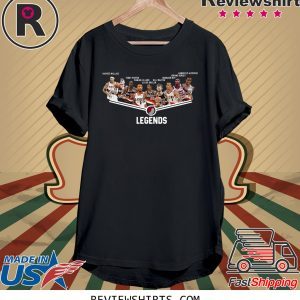 PORTLAND TRAIL BLAZERS LEGENDS PLAYERS SIGNATURES T-SHIRT