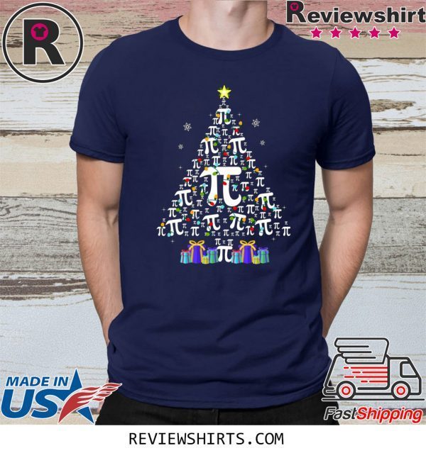 Pi christmas tree christmas t-shirt