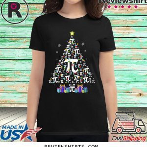 Pi christmas tree christmas t-shirt