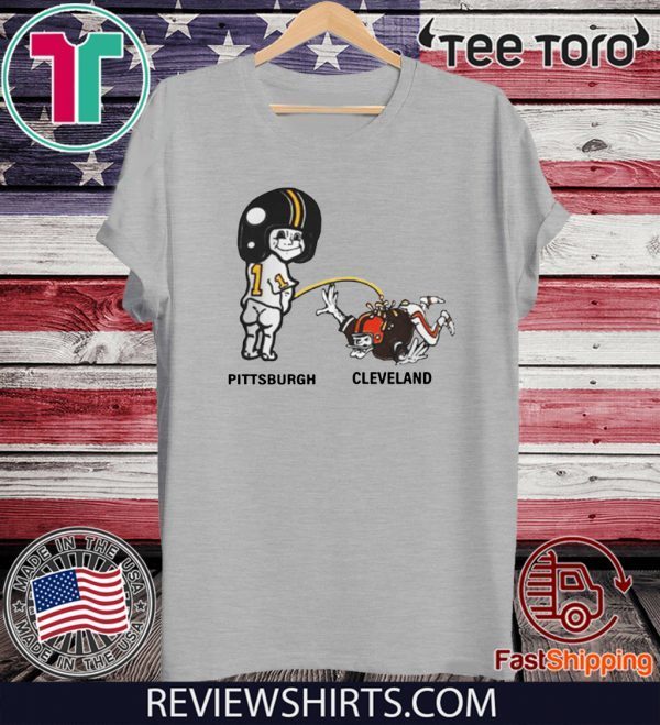 Pittsburch Pee Cleveland Shirt - Piss on Pittsburgh Steelers Pee Cleve T-Shirt