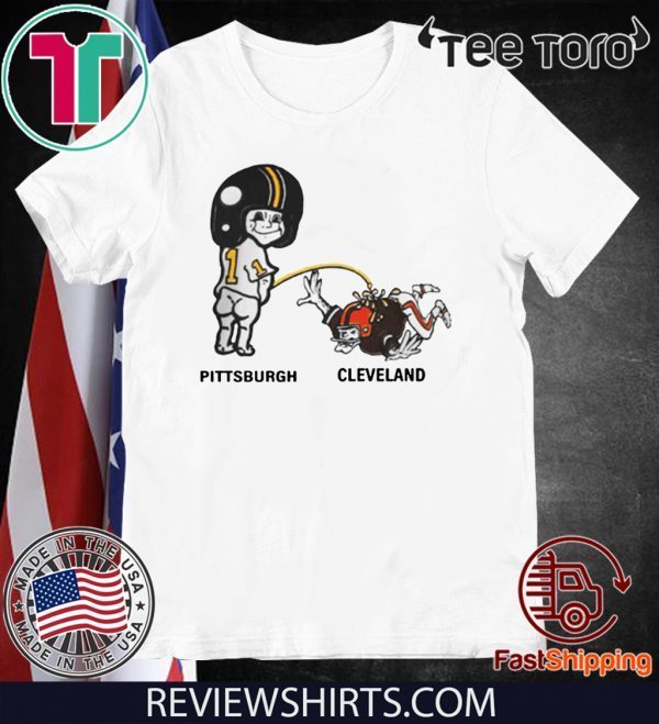 Pittsburch Pee Cleveland Shirt - Piss on Pittsburgh Steelers Pee Cleve T-Shirt