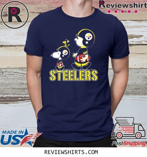 Pittsburgh Steelers Snoopy Charlie Brown T-Shirt