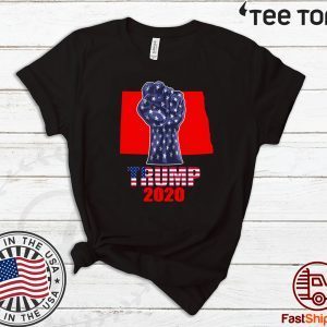 North Dakota 4 President Donald Trump 2020 Election Flag US Tee Shirt