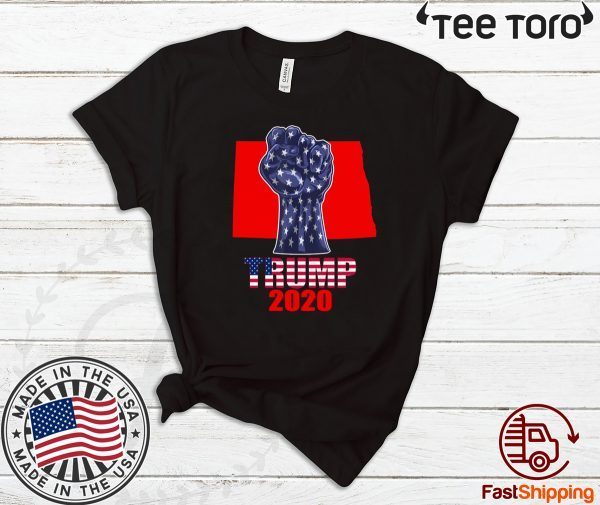 North Dakota 4 President Donald Trump 2020 Election Flag US Tee Shirt