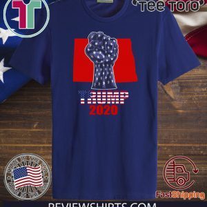 North Dakota 4 President Donald Trump 2020 Election Flag US Tee Shirt