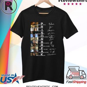 Prison Break Dominic Purcell Wentworth Miller Signatures Shirt