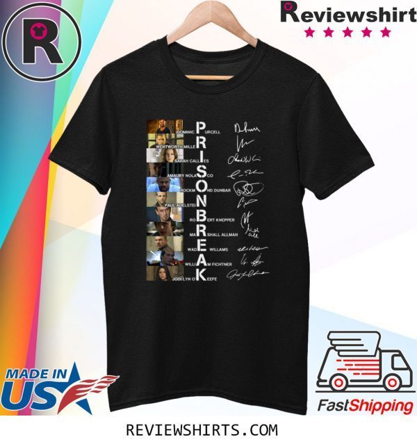 Prison Break Dominic Purcell Wentworth Miller Signatures Shirt