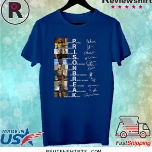 Prison Break Dominic Purcell Wentworth Miller Signatures Shirt