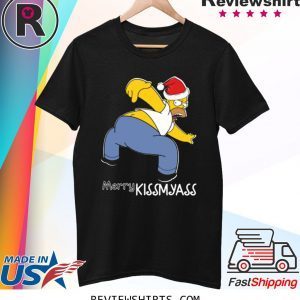 Santa Simpsons Merry Kissmyass Christmas Shirt