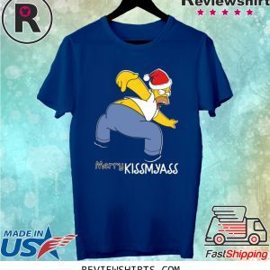 Santa Simpsons Merry Kissmyass Christmas Shirt